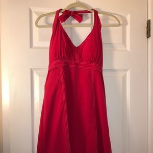 ATHLETA PINK HALTER DRESS